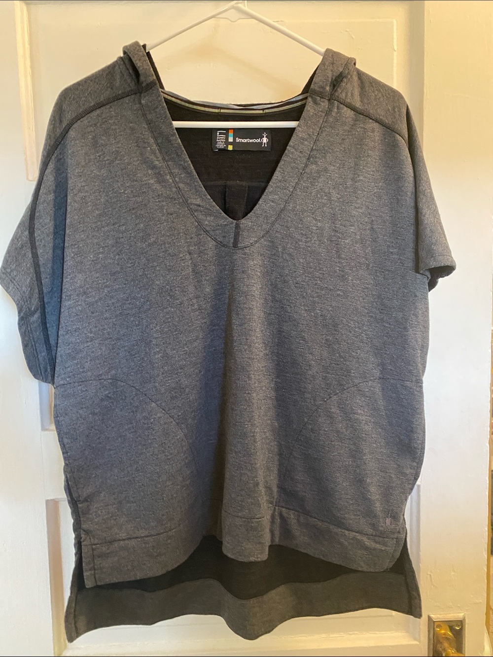 Smartwool Women's Hooded Short Sleeve Pullover - Gray